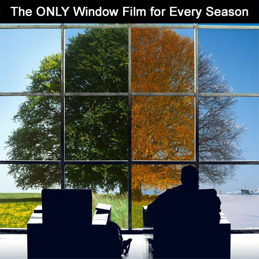 Photo of how window film saves energy in various seasons, perfect for every office